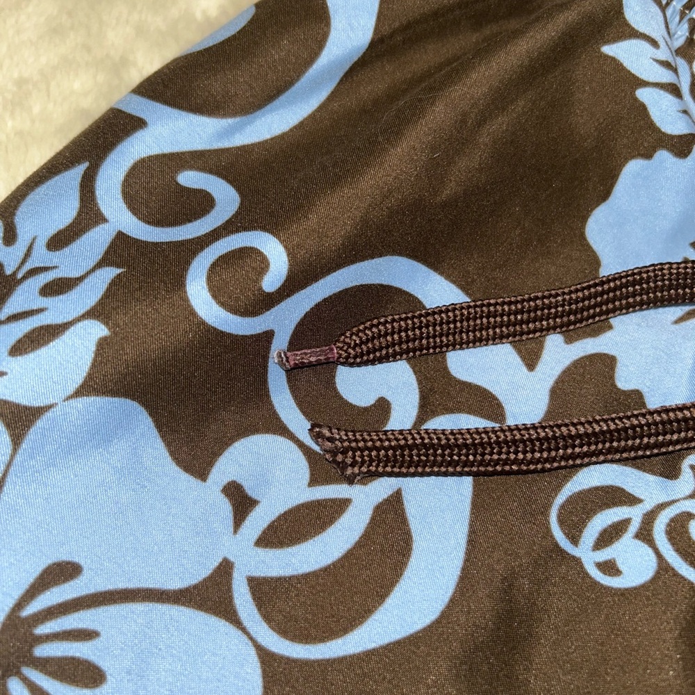 Sonoma swim lined board short style swim trunks brown blue L - Picture 6 of 8